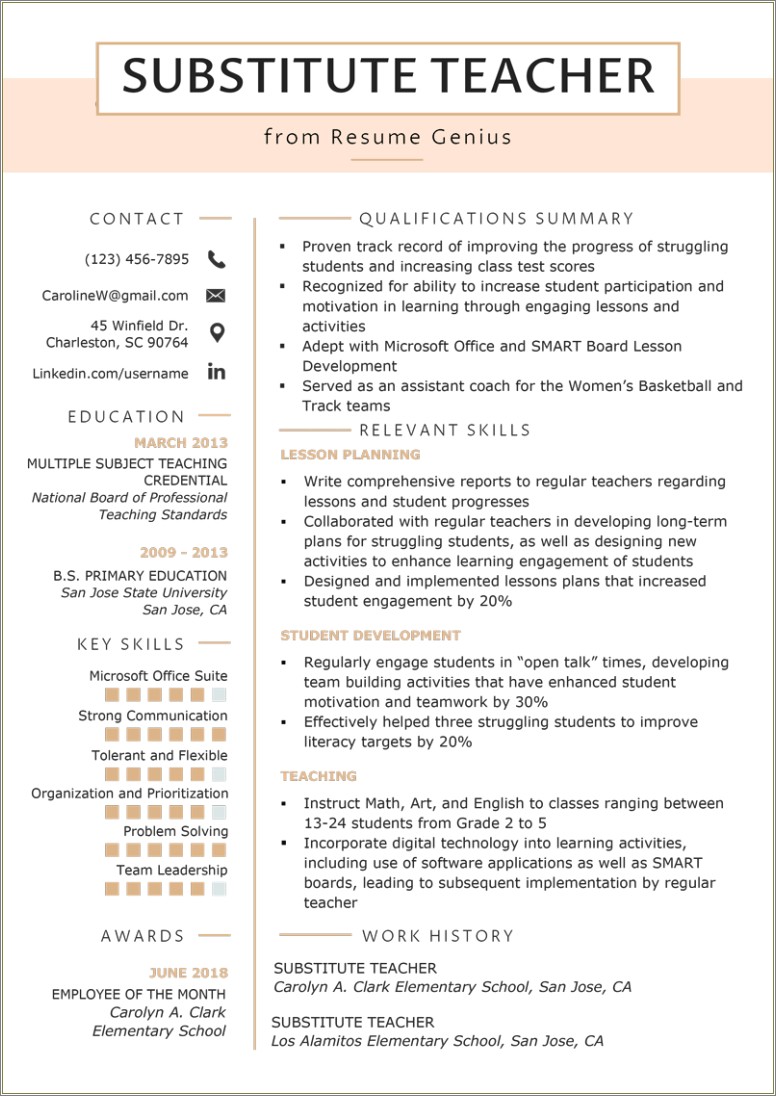 Word To Subsitute Opportunity On Resume