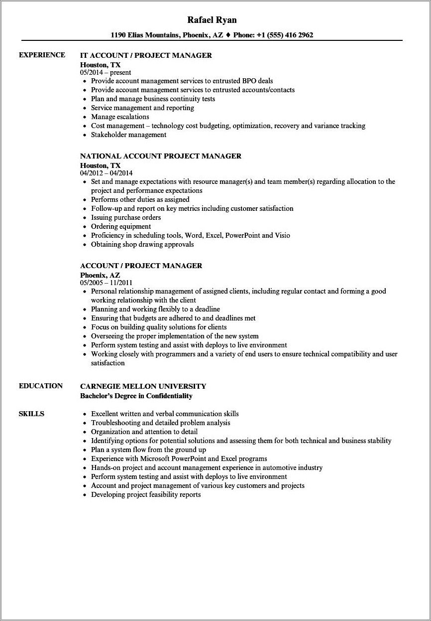 Word To Use Instead Of Oversee On Resume