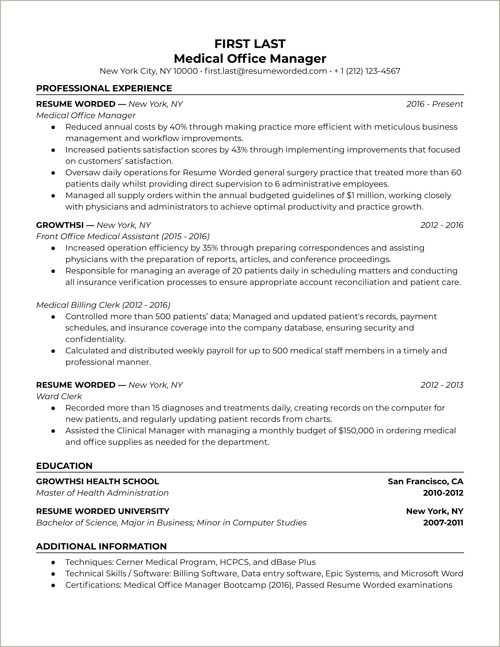 Words For Assisted With For Resume