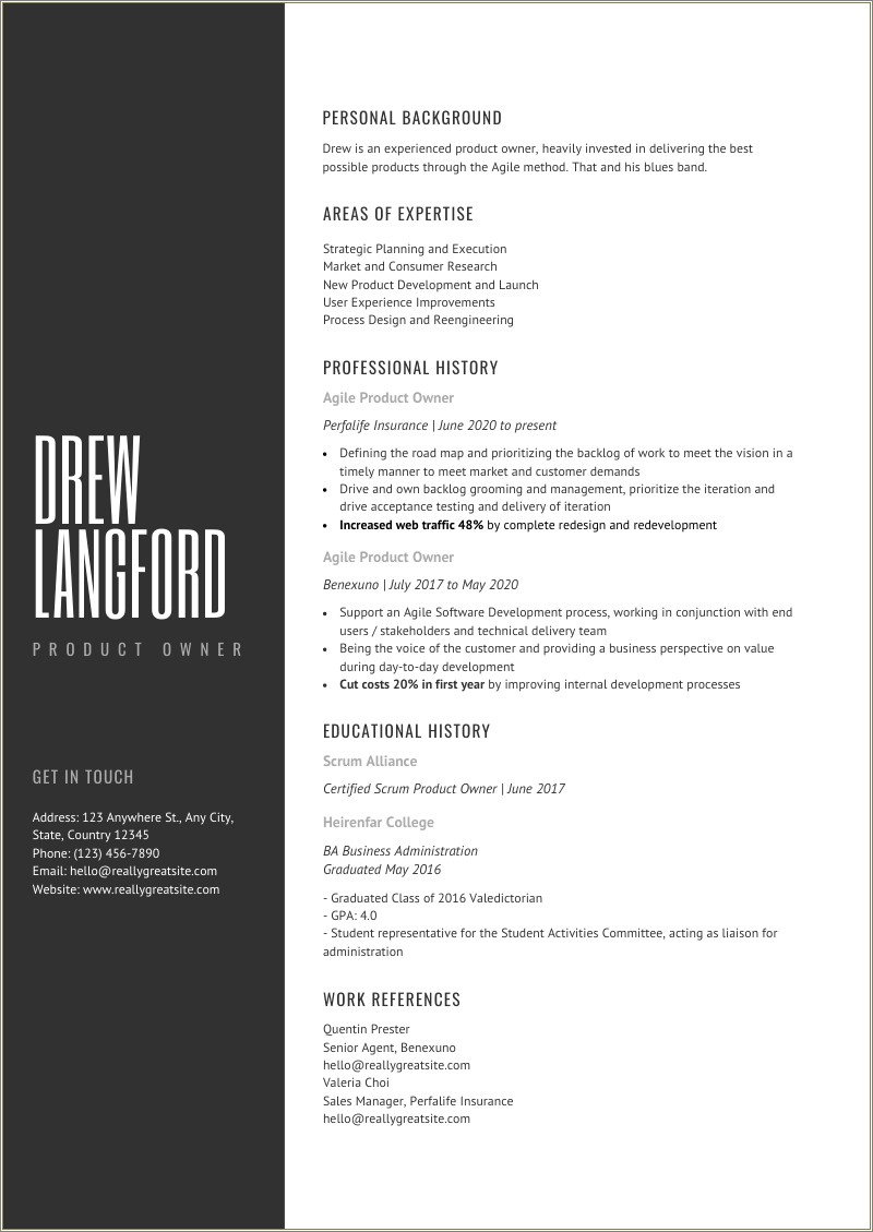 Work As Part Of A Team Resume