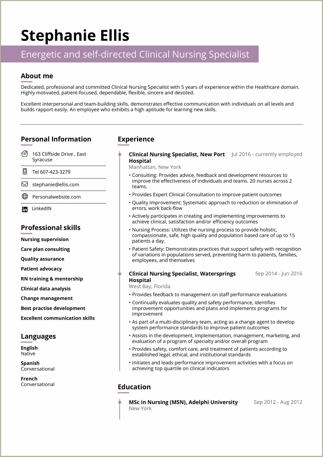 Work Ethics And Professional Skills For Resume