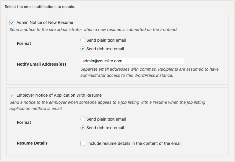 Wp Job Manager Showing Resume In Google