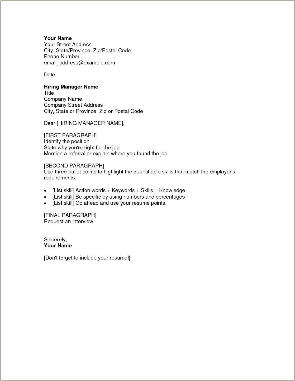 Write A Professional Cover Letter For Resume