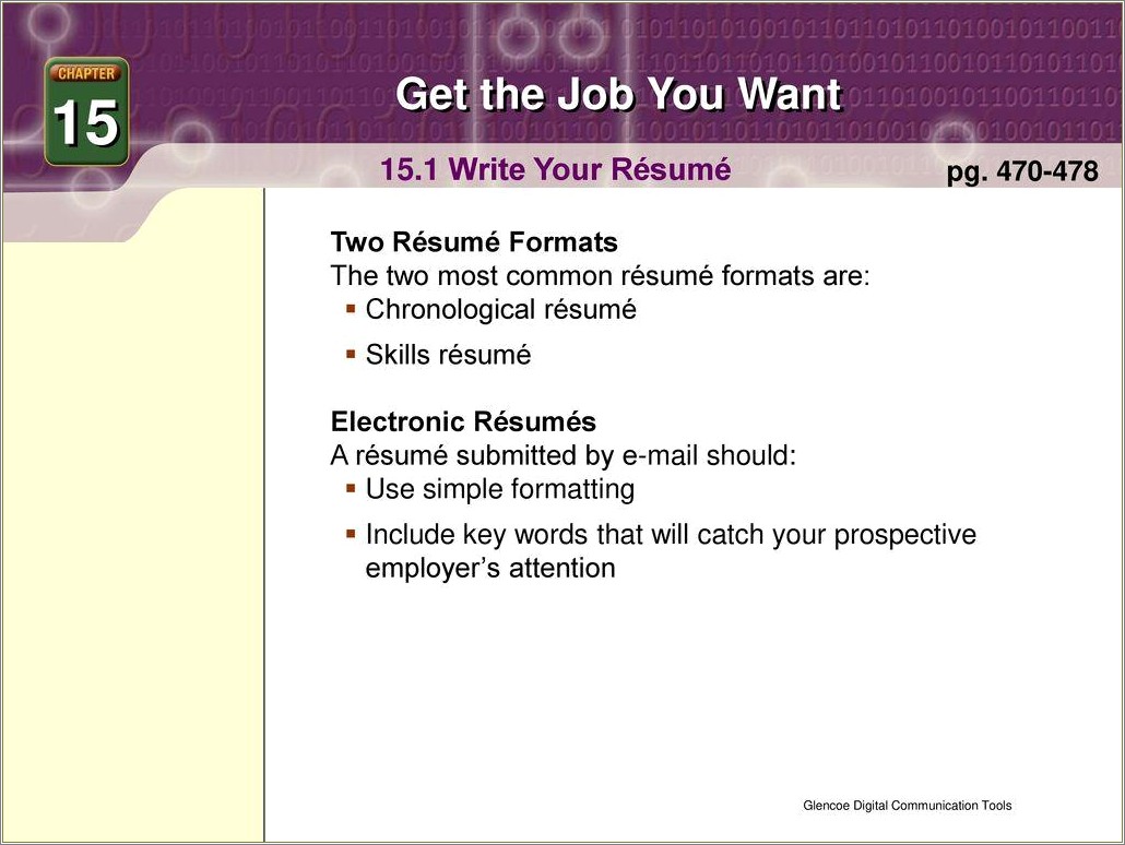 Write A Resume For The Job You Want