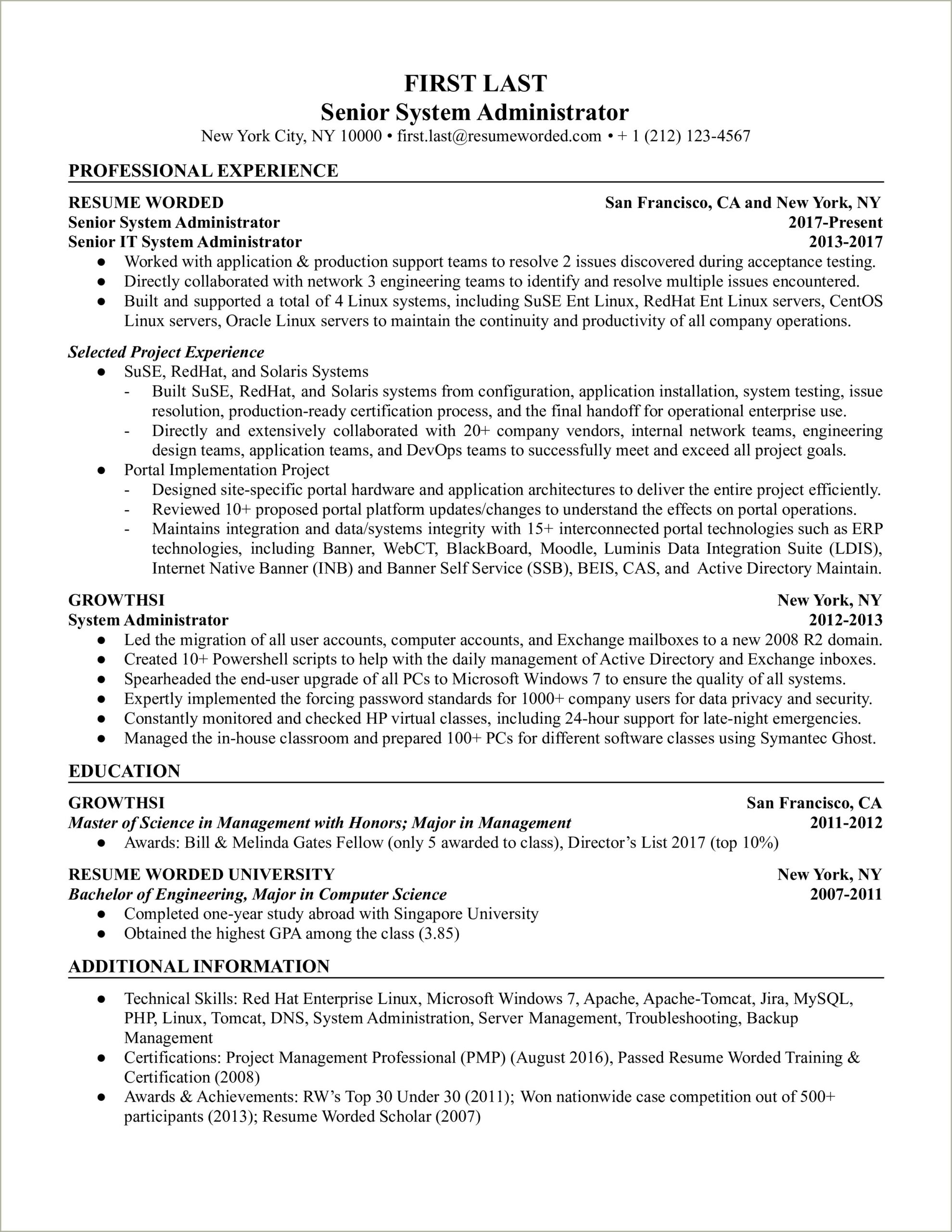 Writing A Bill On Your Resume Skills