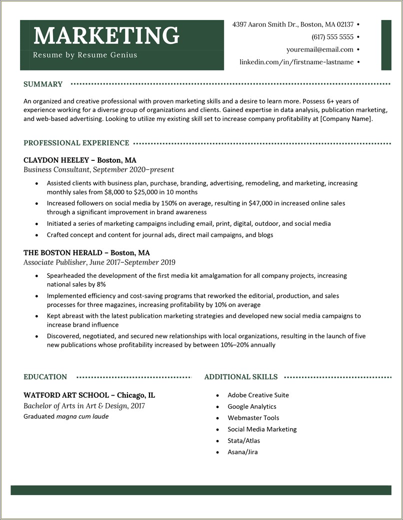Writing A Good Qualifications Summary For Resume