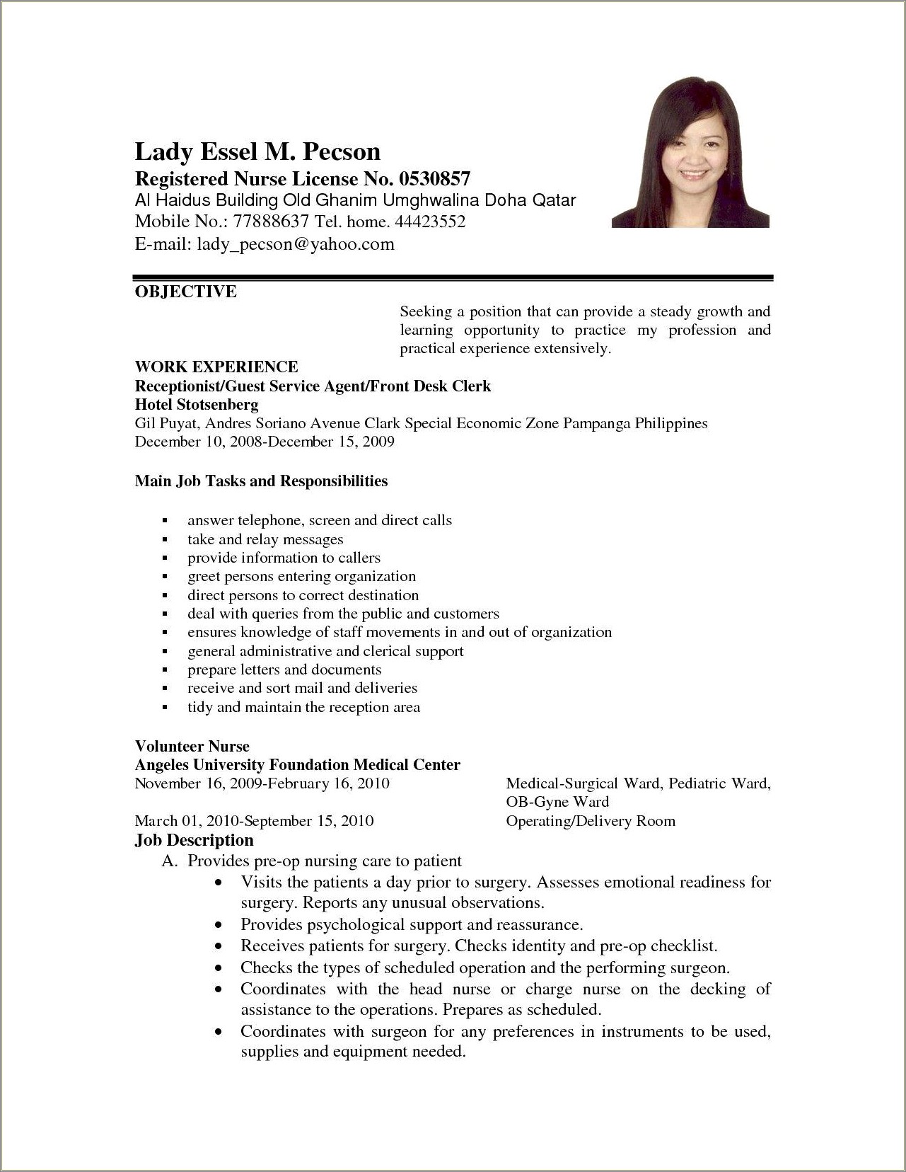 Writing An Effective Objective On A Resume