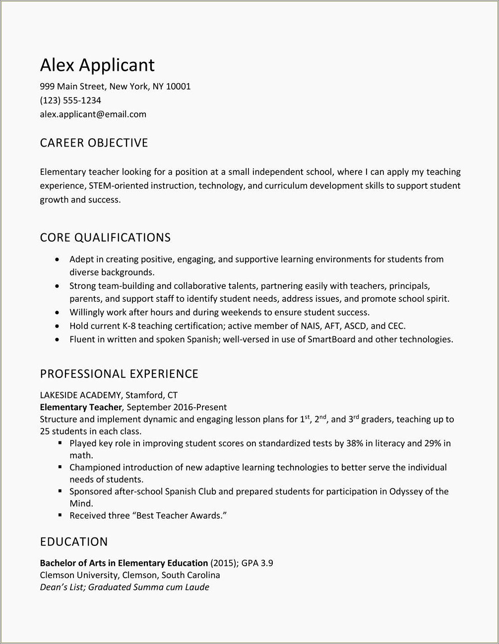 Writing An Objective In Your Resume