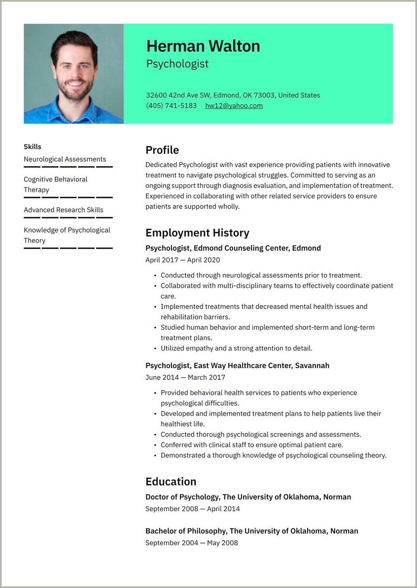 Writing Summary For Resume Postdoc To Industry