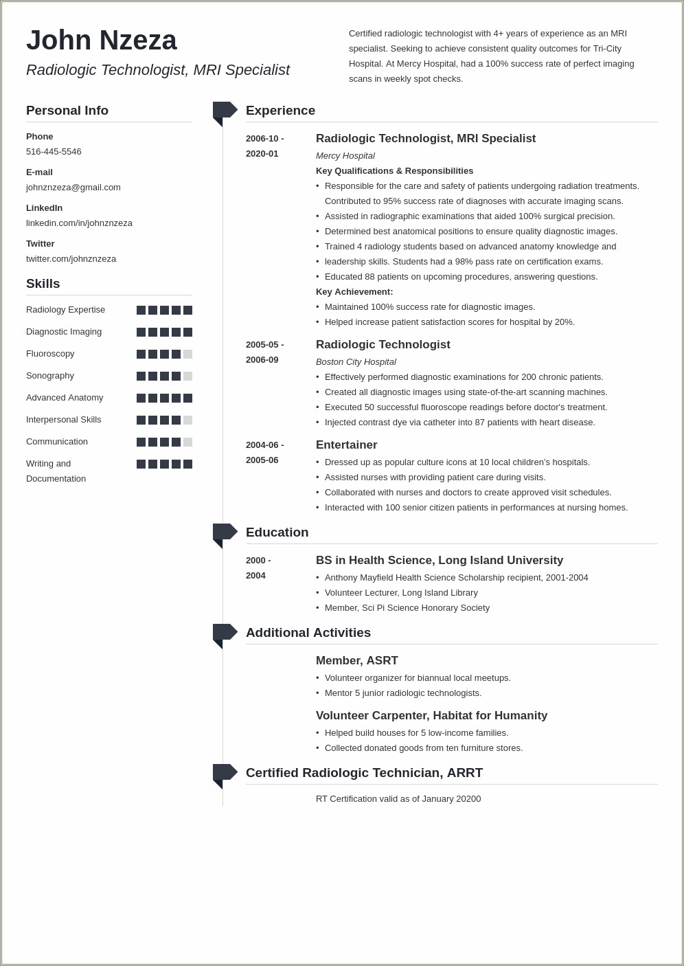 Xray Tech Medical Assistant Job Description On Resume