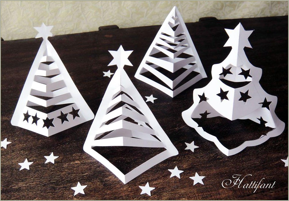 3d Christmas Tree With Paper Includes Free Templates