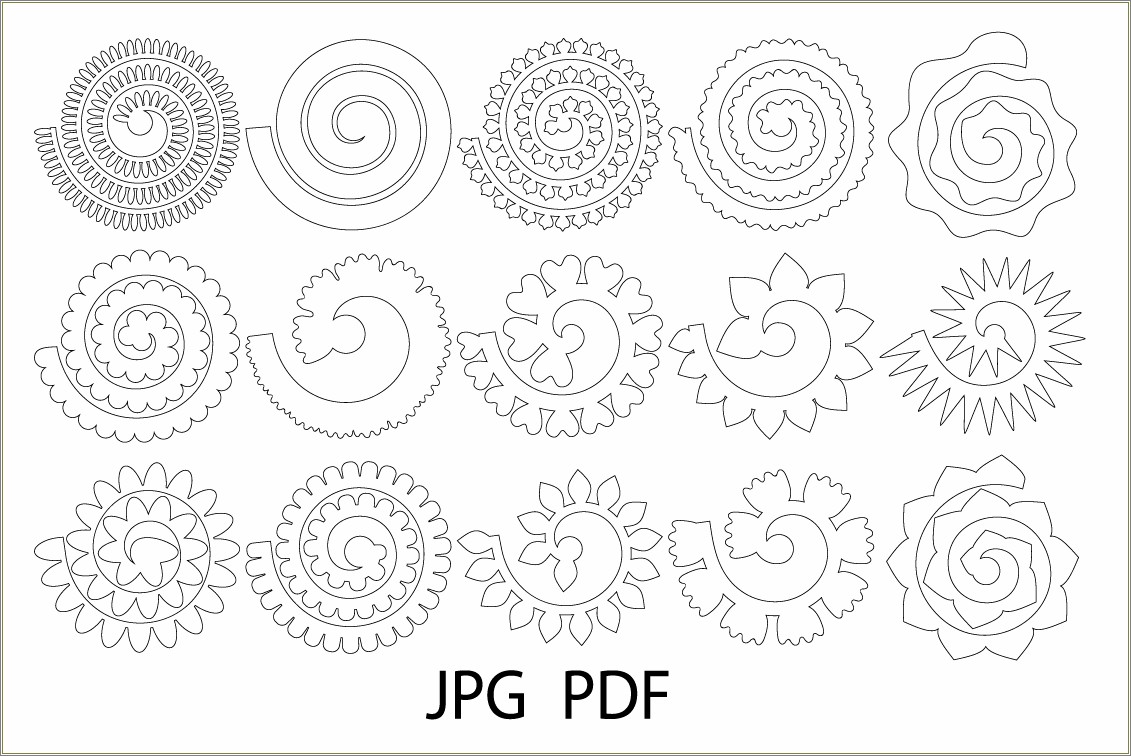 3d Paper Lily Flower Templates Free Printable