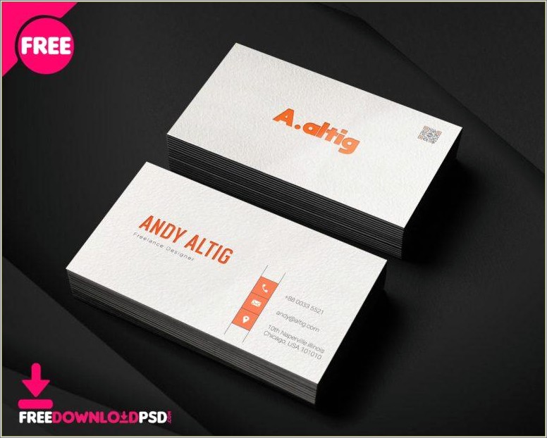 4 Side Free Psd Business Card Templates