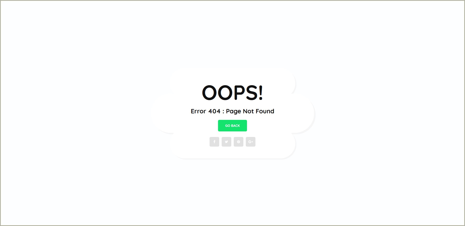 404 Error Page Html Template Free Download