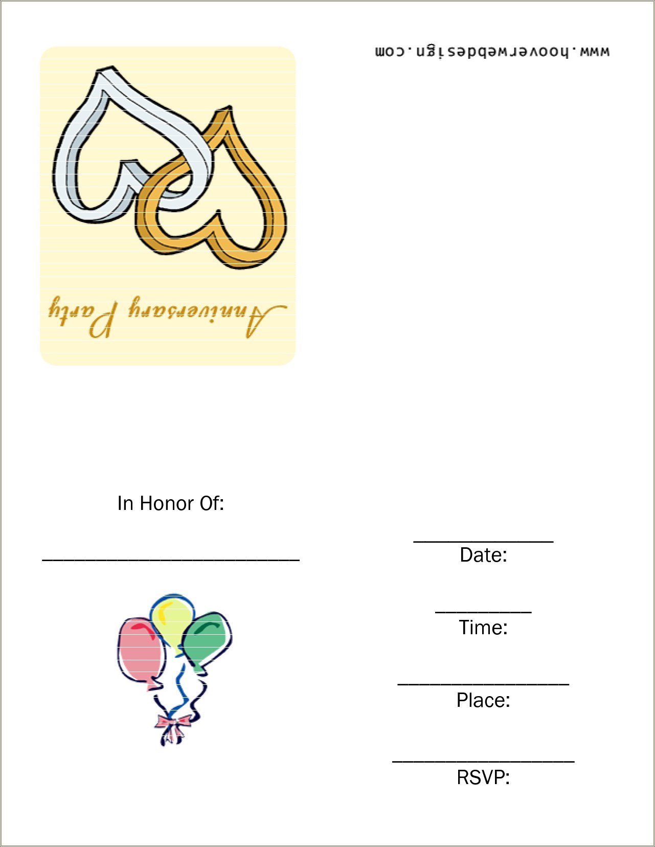 60th Wedding Anniversary Card Template For Free