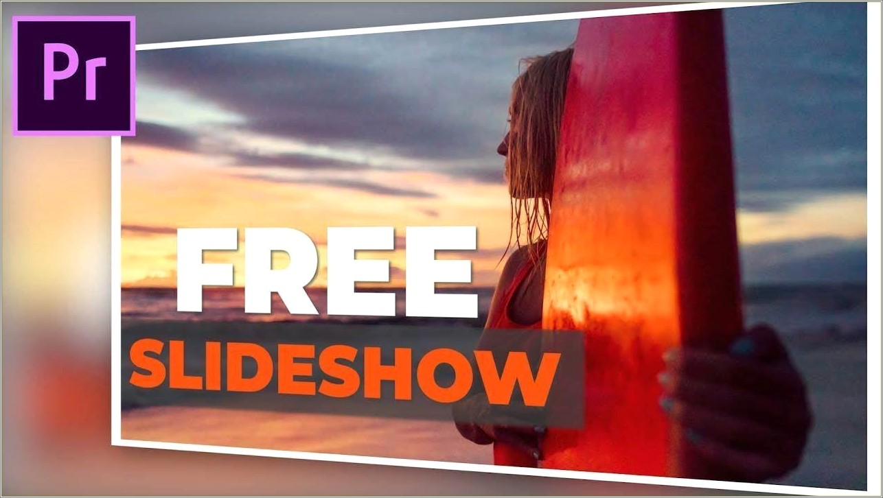Adobe Premiere Pro Slideshow Template Free News