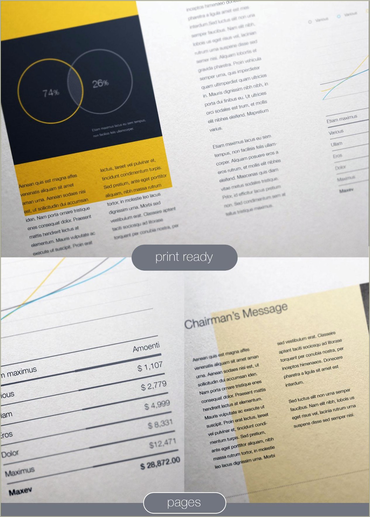 Advertising Company Profile Design Template Free Download