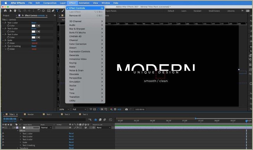 After Effects 3d Cinematic Templates Free Download