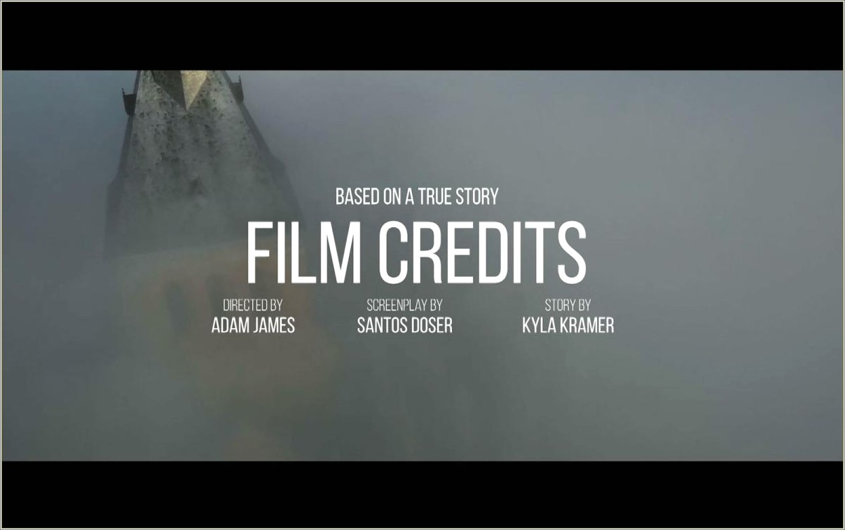 After Effects End Credits Template Free Download