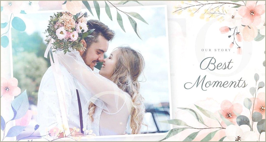 After Effects Photo Slideshow Wedding Free Template