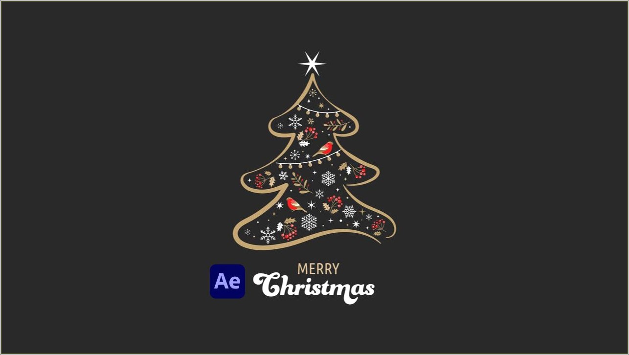 After Effects Template Royalty Free Christmas Card