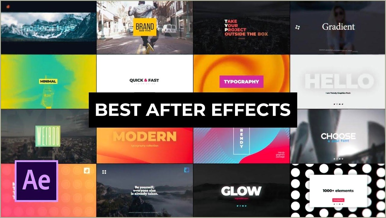 After Effects Templates Project File Free Download