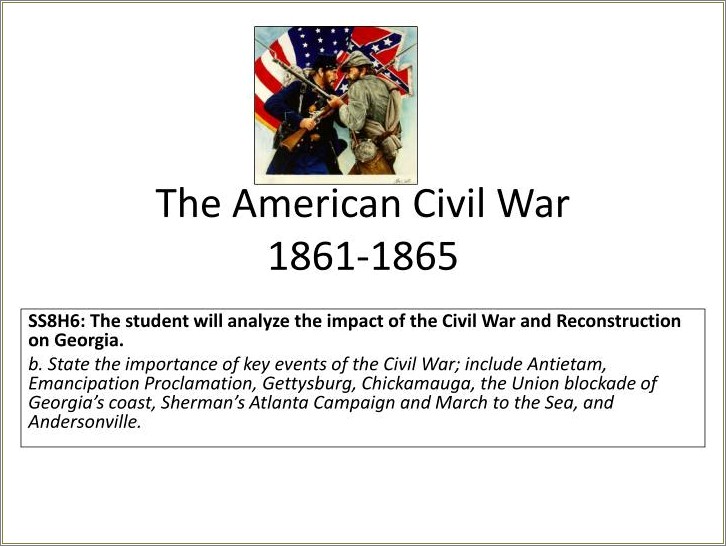 American Civil War Powerpoint Template Free For Download
