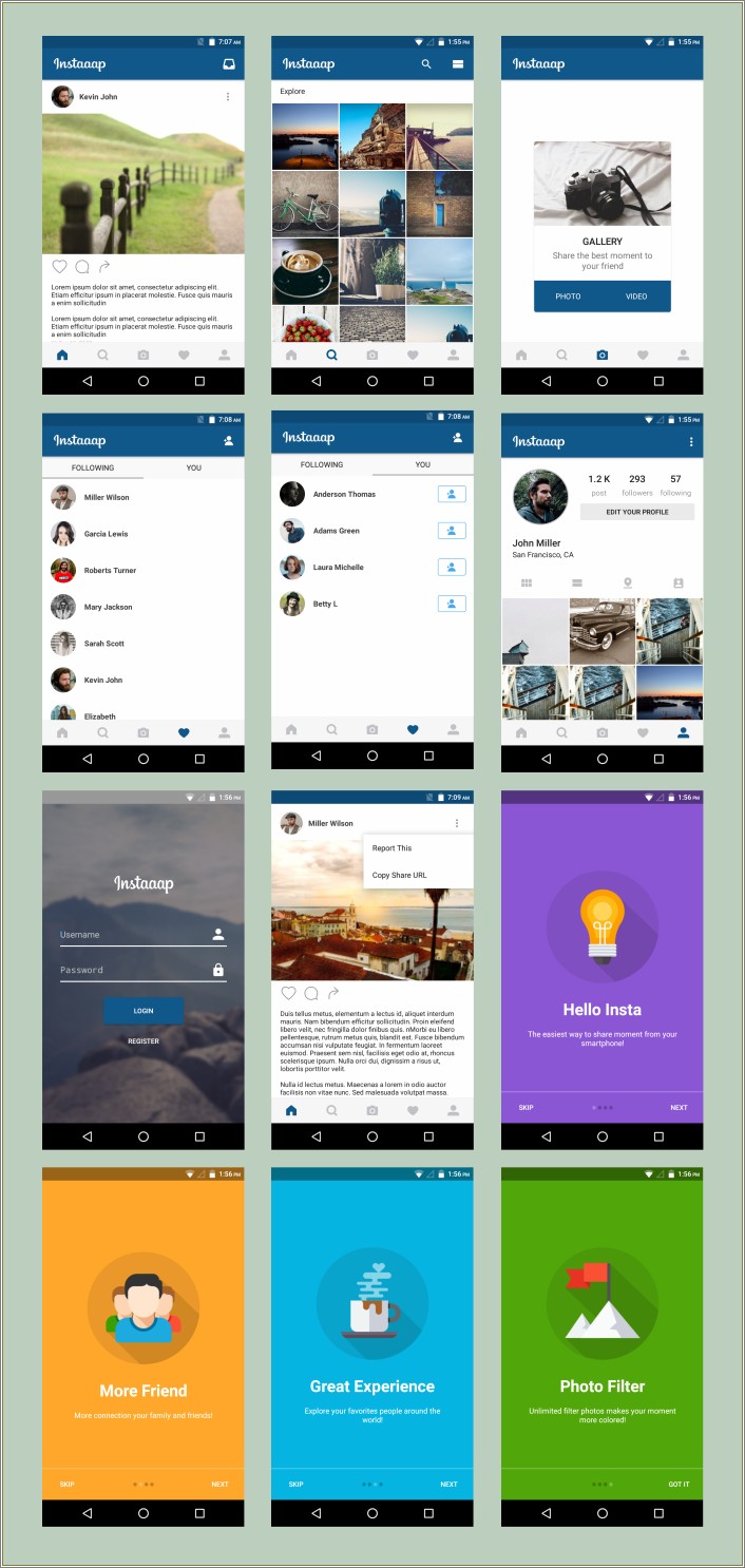 Android Material Ui Template 2.1 Download Free