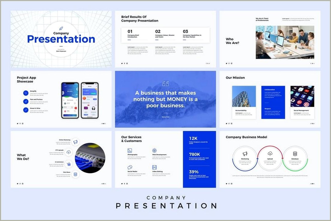 Animated Powerpoint Presentation Slide Template Free Download