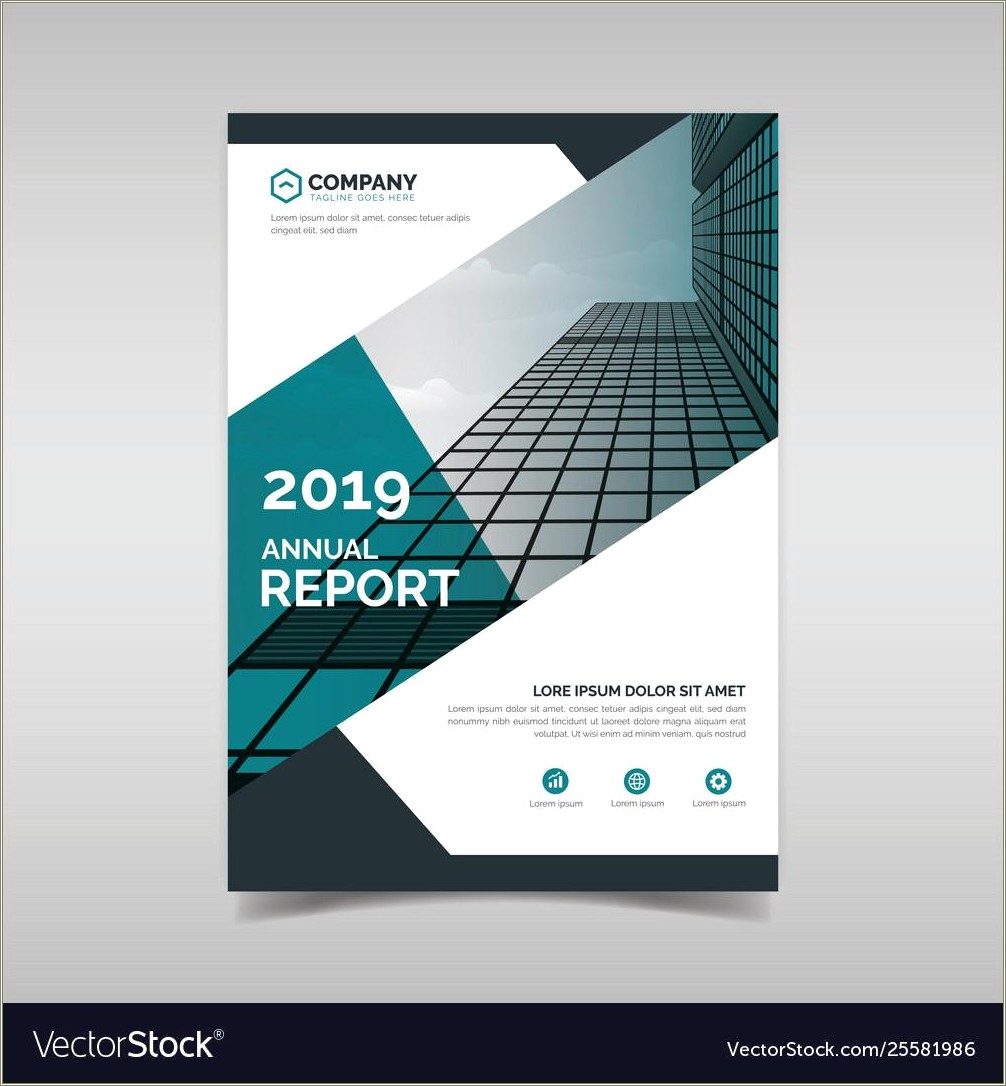 Annual Report Template For Business Free Vector