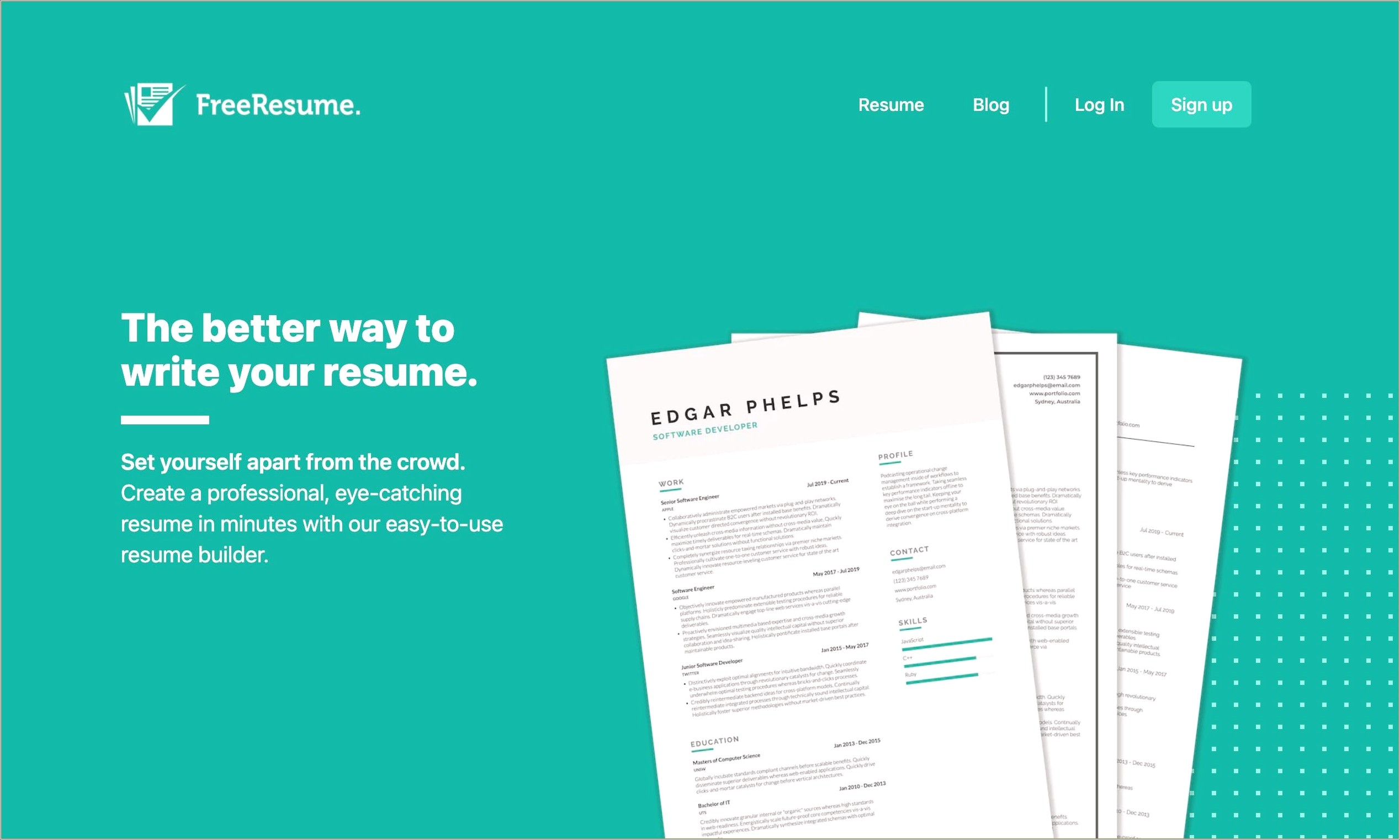 Any Actual Free Resume Builders