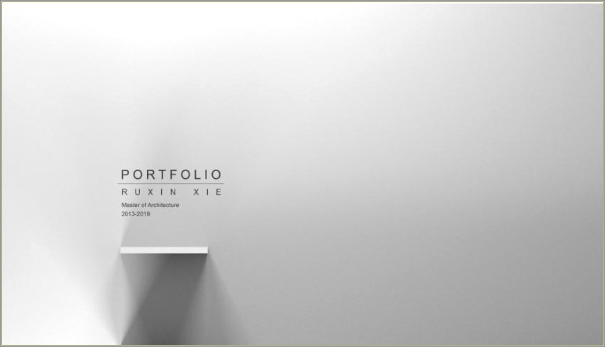 Architecture Portfolio Cover Page Template Free Download