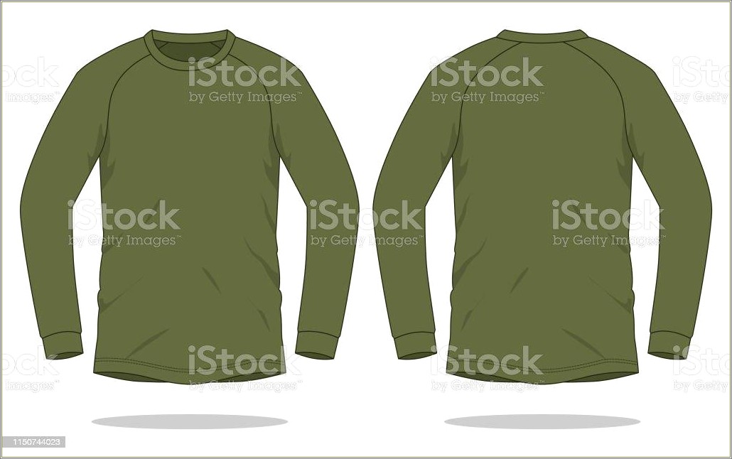 Army Freen T Shirt Front And Back Template