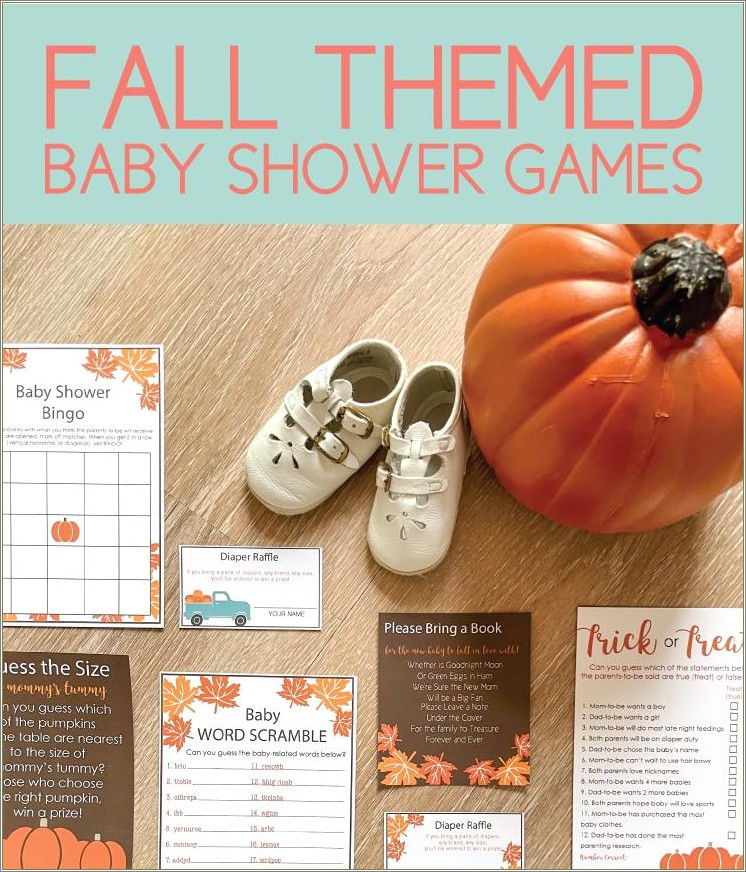 Baby Shower Diaper Raffle Pumpkin Template Free