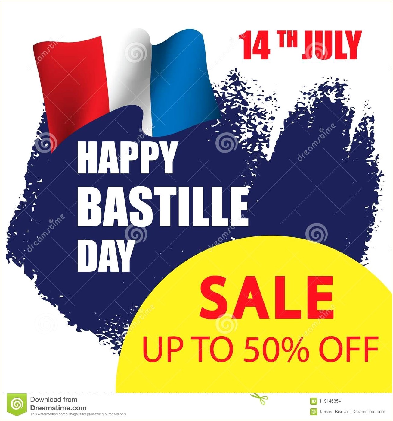 Bastille Day Party Invitation Template Free Download