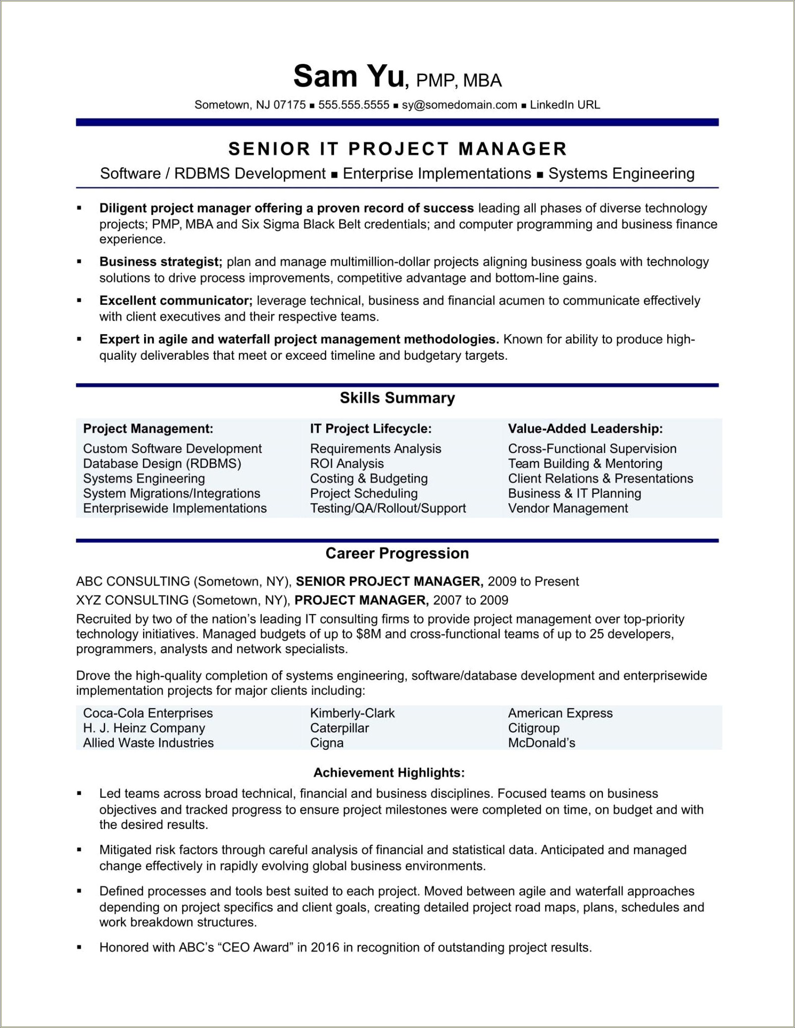 Best Information Security Manager Resume