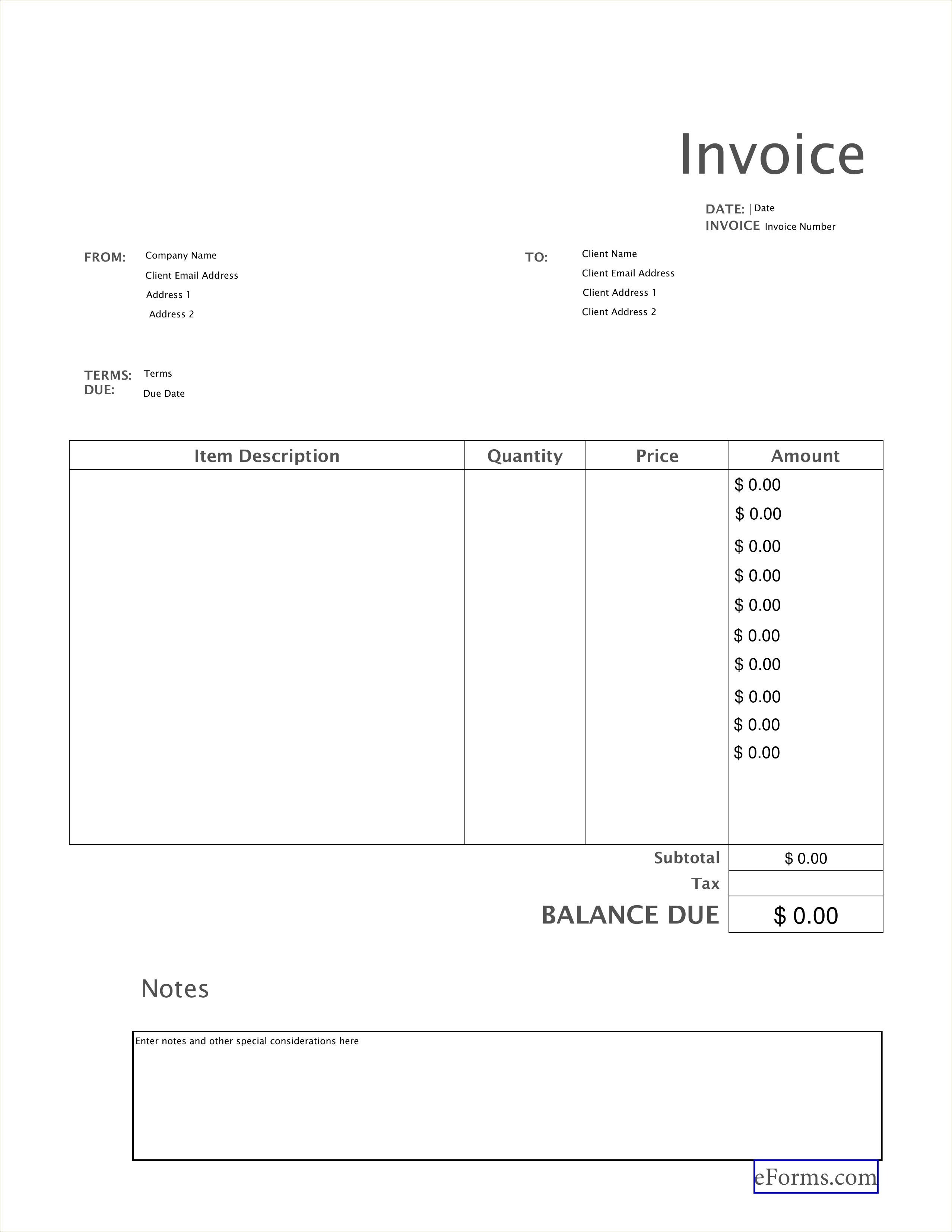 Best Microsoft Word Invoice Templates Free Download