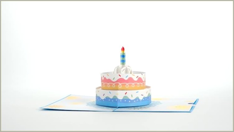 Birthday Cake Pop Up Card Free Template