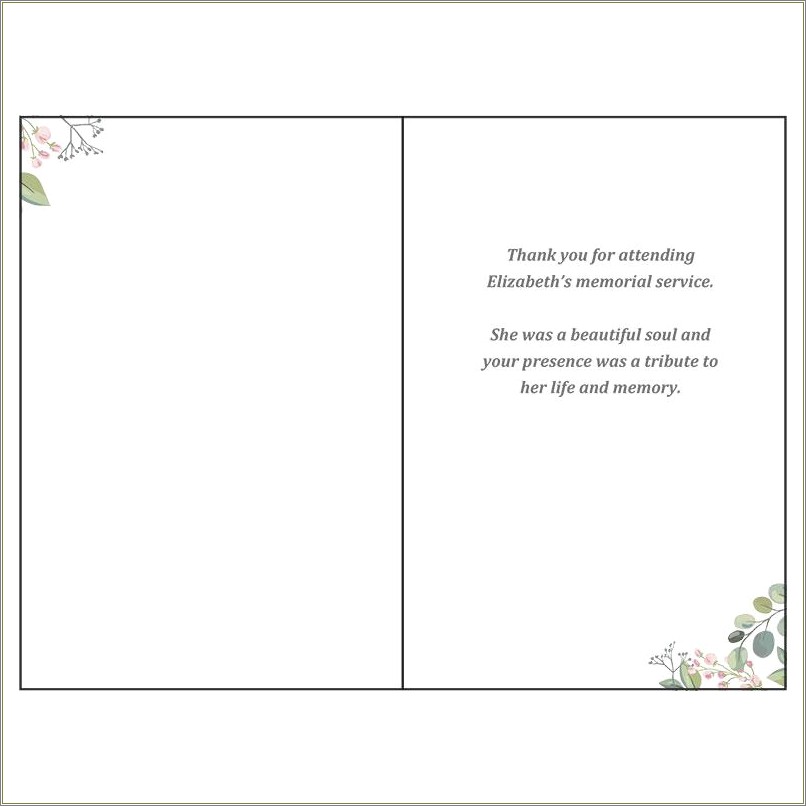 Black And White Thank You Card Template Free