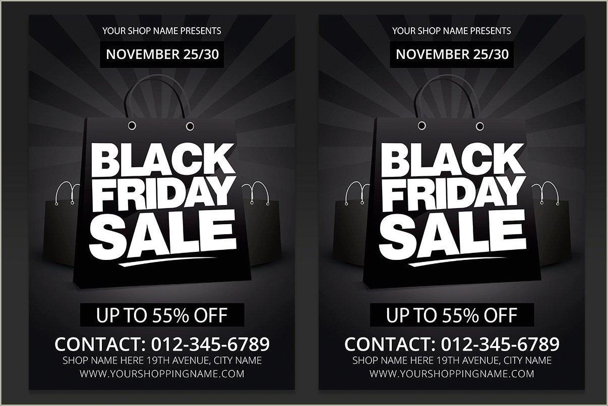 Black Friday Party Free Psd Flyer Template