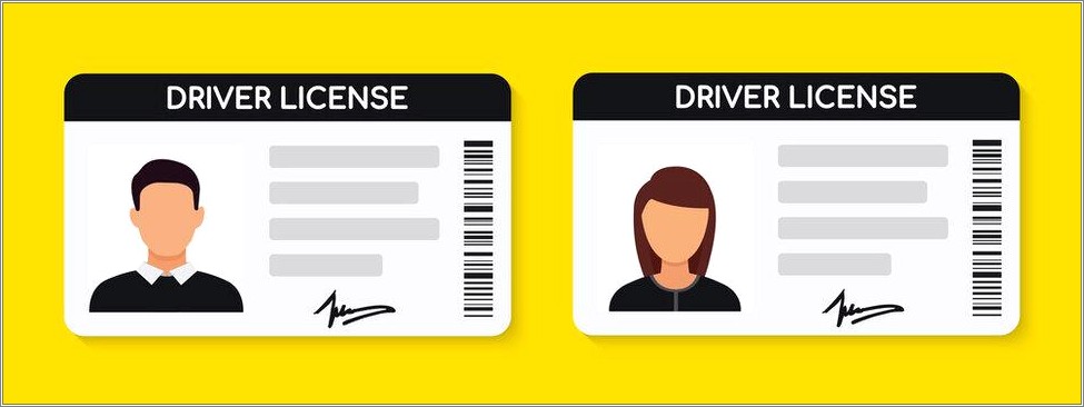Blank California Driver's License Template Free