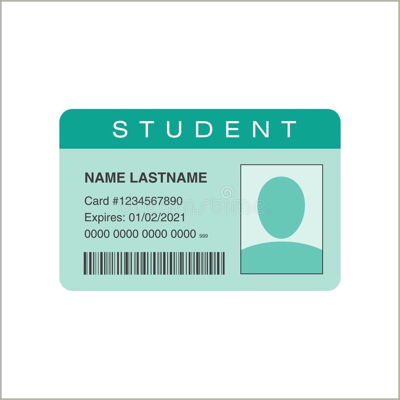 Blank Id Template Free For Student Id