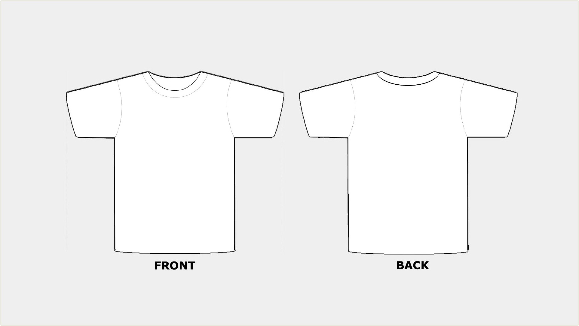 Blank Tshirt Template For Photoshop Free Download