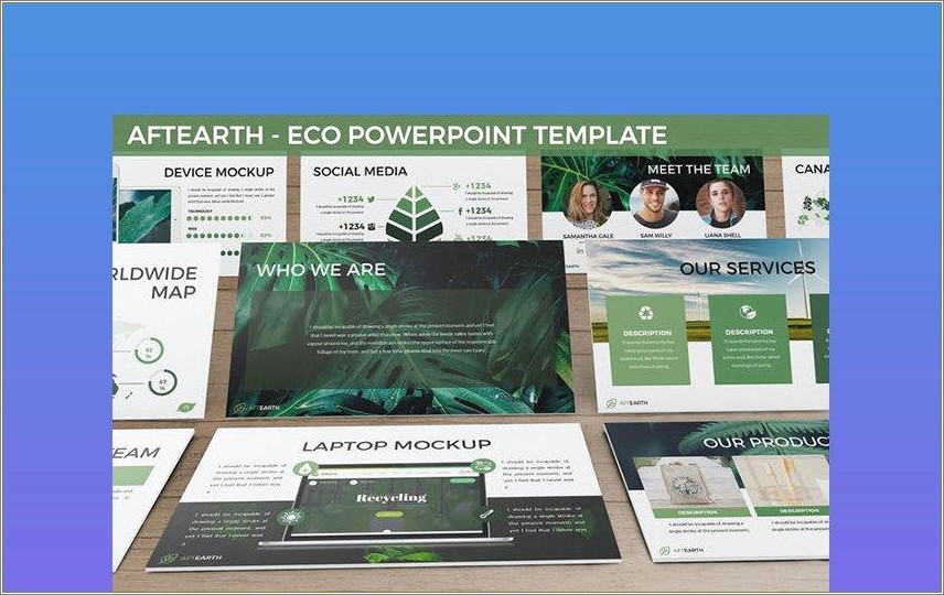 Blue And Green Ppt Templates Free Download