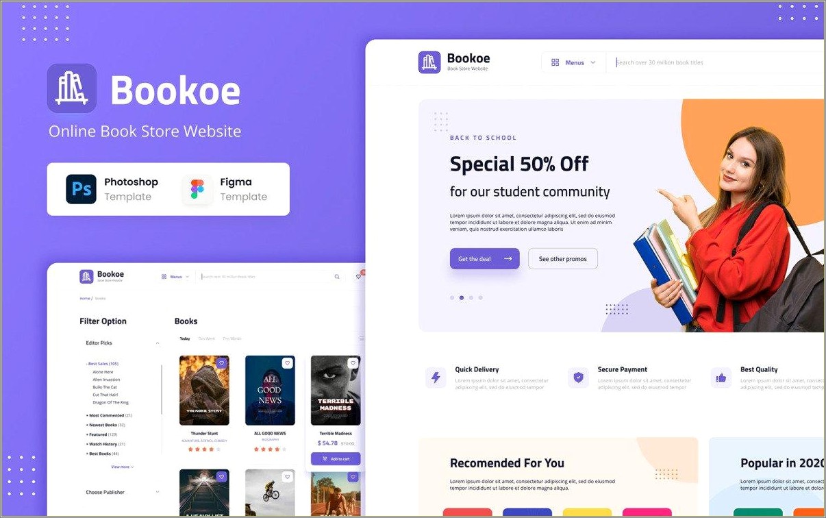 Book Store Html Template Book Store Free Download