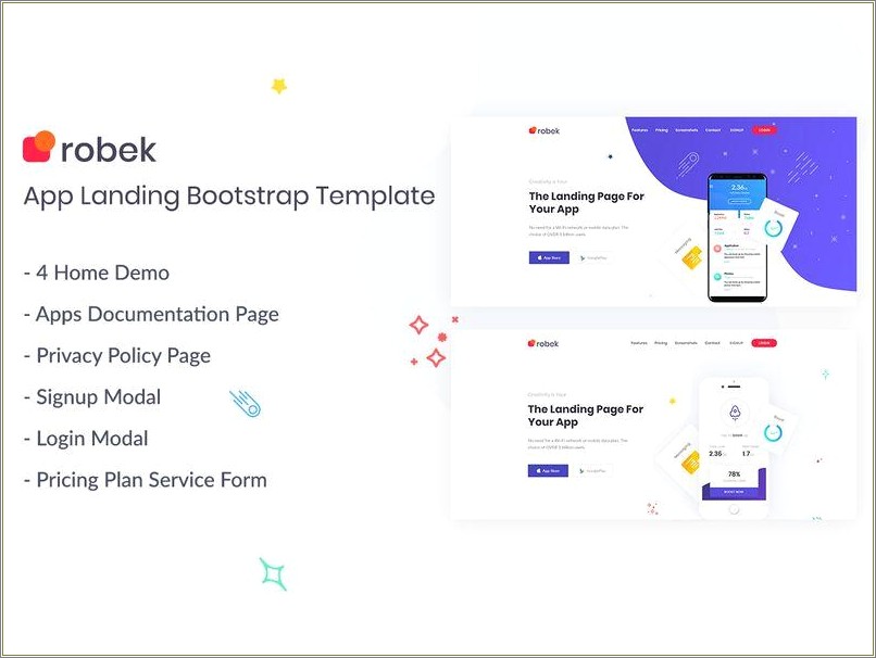 Bootstrap Free Templates With Search And Login