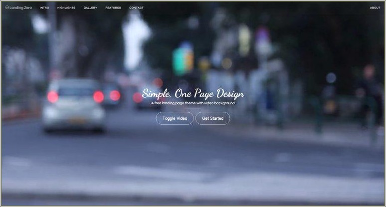 Bootstrap Information Single Page Templates Free Download