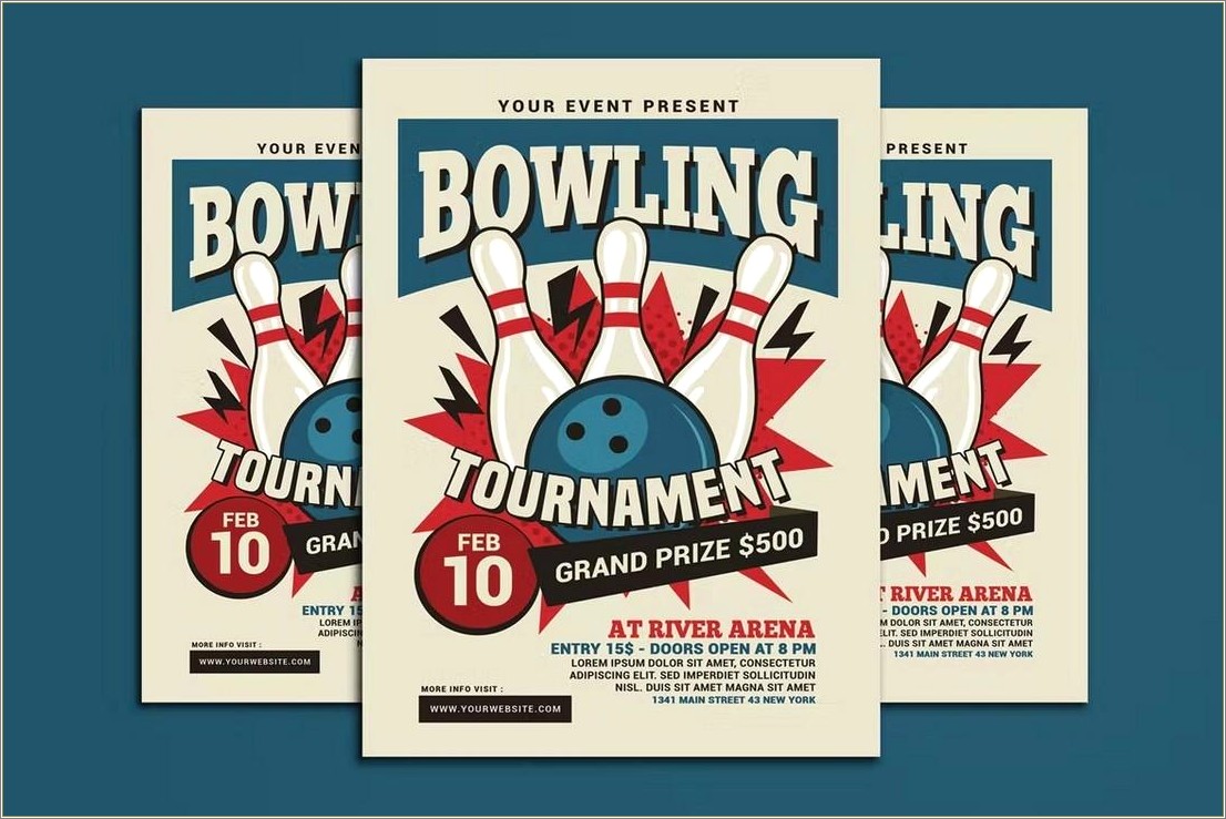 Bowling Flyer Templates For Microsoft Word Free