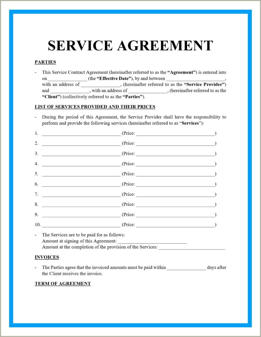 Business Contract Termination Agreement Template Free Word