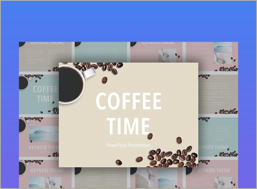 Cafe Background Office Template For Powerpoint Free